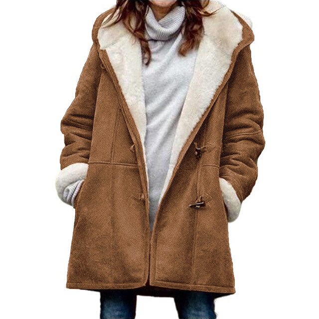 Hooded Coat with Toggle Closures